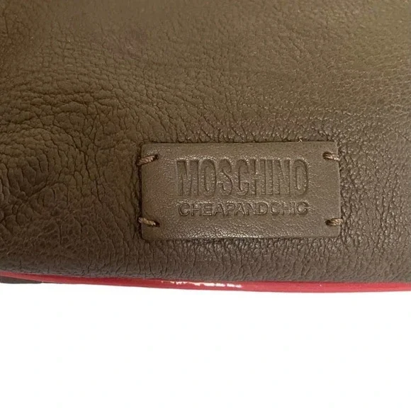 Moschino Cheap and Chic Brown Leather Studded Flower Hobo Handbag Purse - Picture 4 of 11